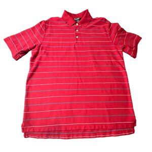 Brooks Brothers Red Striped Polo Shirt Size Large
